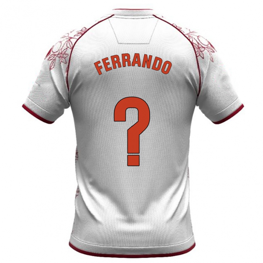 ילדים כדורגל Juanki Ferrando #0 לבן בורדו הרחק ג'רזי 2025/26
