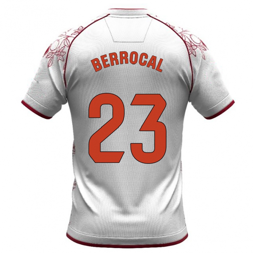 ילדים כדורגל Manu Berrocal #23 לבן בורדו הרחק ג'רזי 2025/26