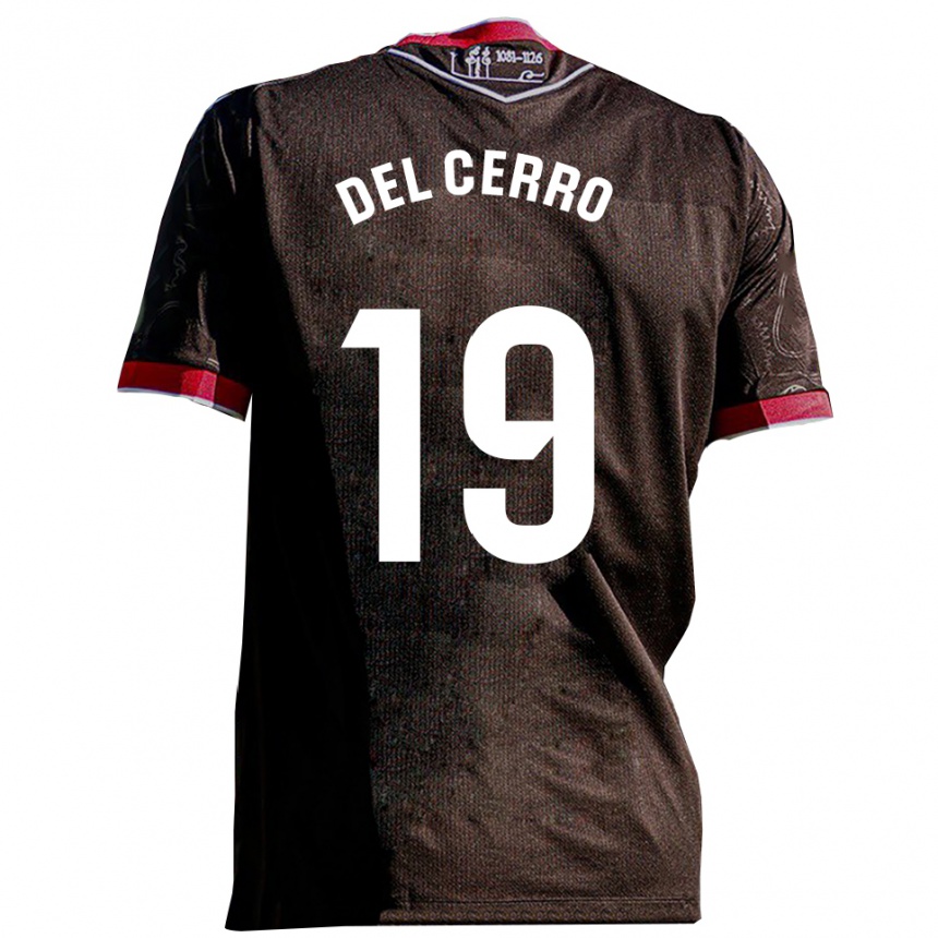 ילדים כדורגל Dani Del Cerro #19 שחור אדום הרחק ג'רזי 2025/26