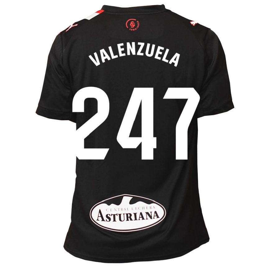 ילדים כדורגל Sebastián Valenzuela #247 שחור לבן הרחק ג'רזי 2025/26