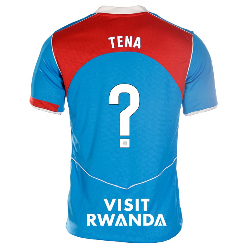 ילדים כדורגל Javi Tena #0 כחול לבן ג'רזי קיט שלישי 2025/26