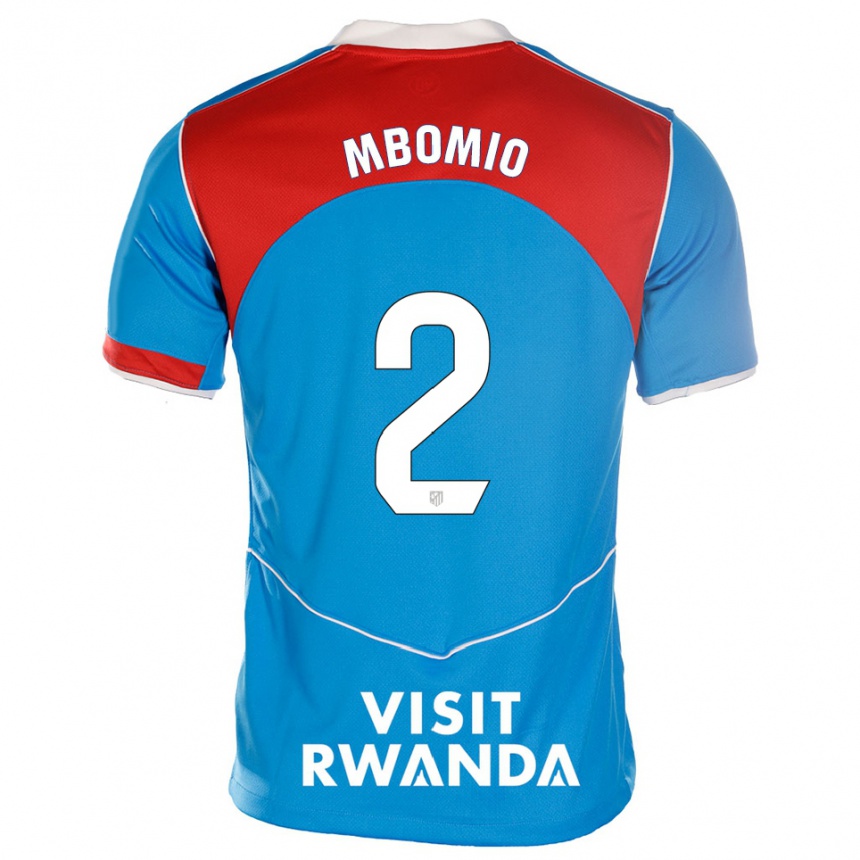 ילדים כדורגל ענמנואל מבומיו אנגה #2 כחול לבן ג'רזי קיט שלישי 2025/26