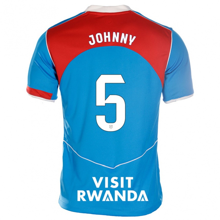 ילדים כדורגל ג'וני קרדוסו #5 כחול לבן ג'רזי קיט שלישי 2025/26