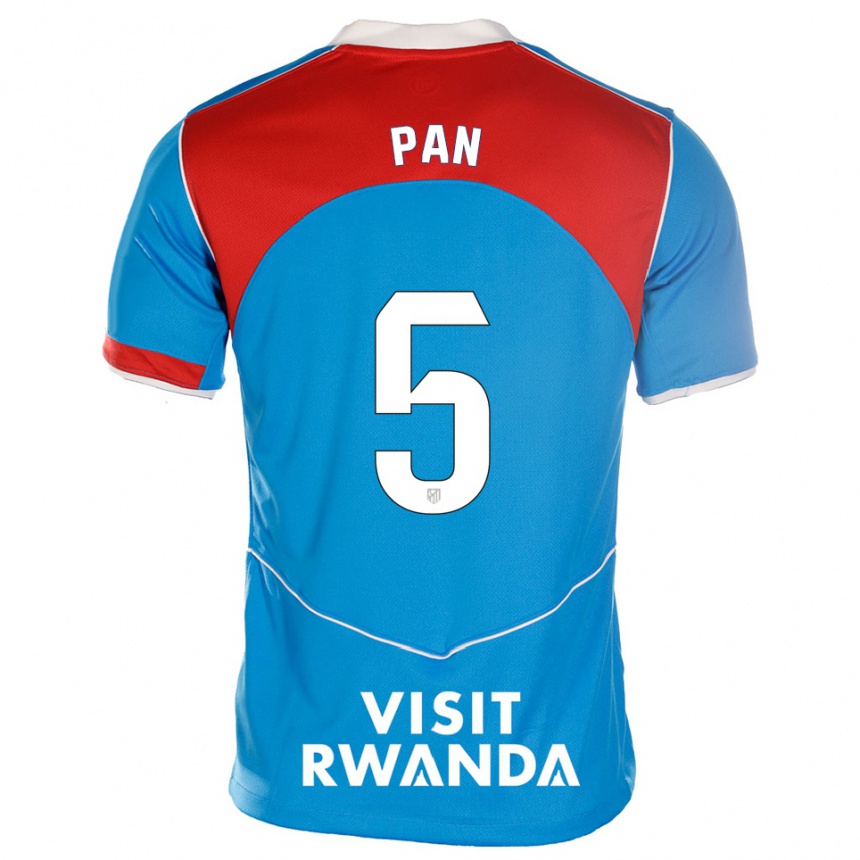 ילדים כדורגל Pablo Pan #5 כחול לבן ג'רזי קיט שלישי 2025/26