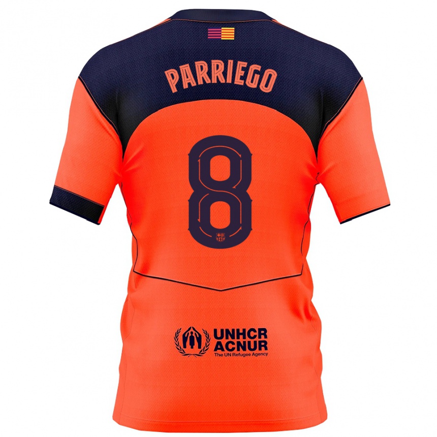ילדים כדורגל Marcos Parriego #8 כתום נייבי ג'רזי קיט שלישי 2025/26
