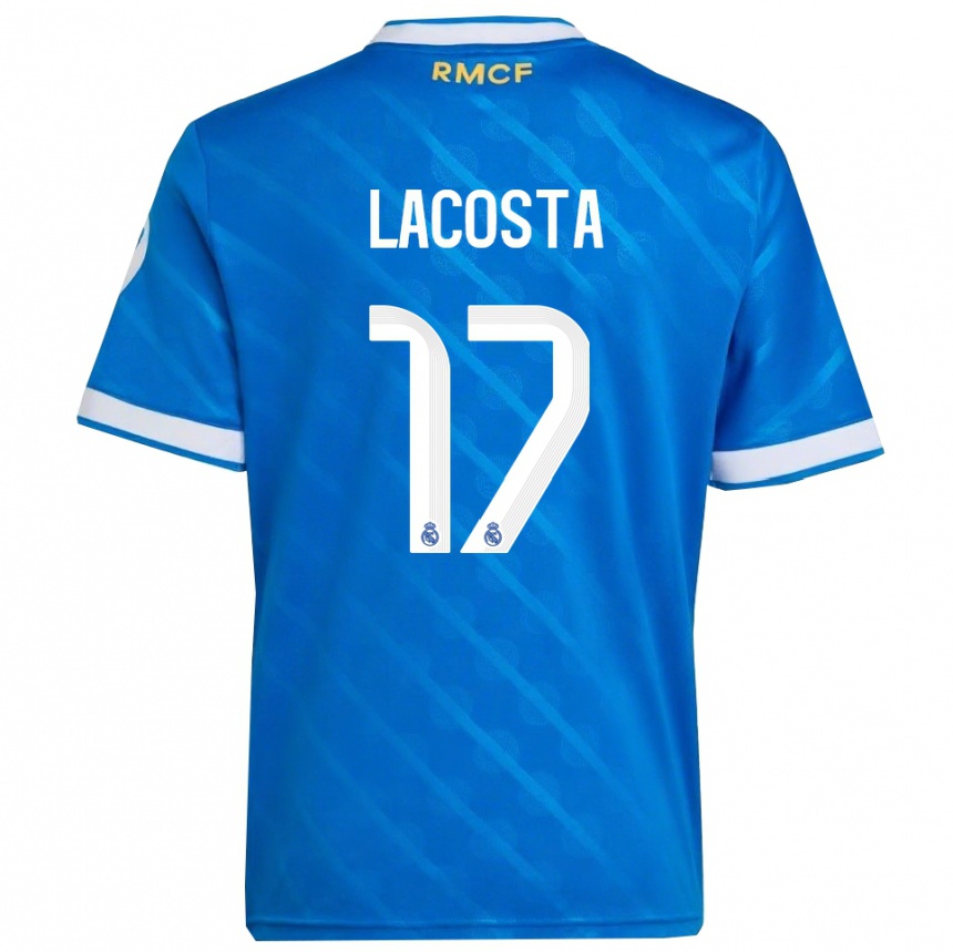 ילדים כדורגל Diego Lacosta #17 כחול לבן ג'רזי קיט שלישי 2025/26