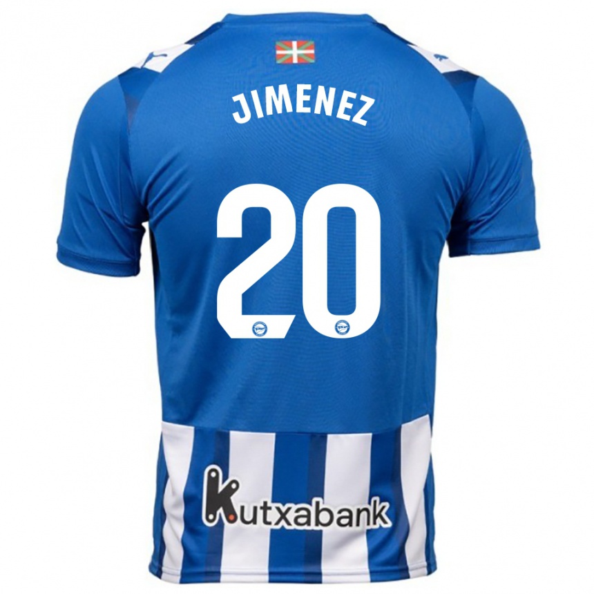 גברים כדורגל Encarnacion Jimenez #20 כחול לבן ג'רזי ביתית 2025/26