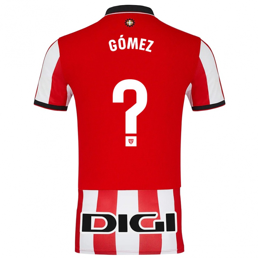 גברים כדורגל Xabi Gómez #0 אדום לבן ג'רזי ביתית 2025/26
