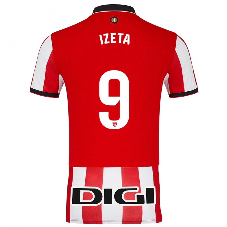 גברים כדורגל אורקו איסטה #9 אדום לבן ג'רזי ביתית 2025/26