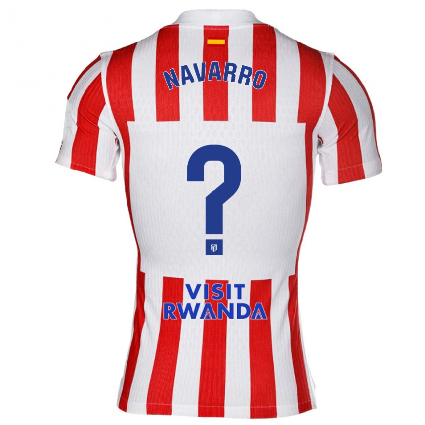 גברים כדורגל Luis Navarro #0 אדום לבן ג'רזי ביתית 2025/26