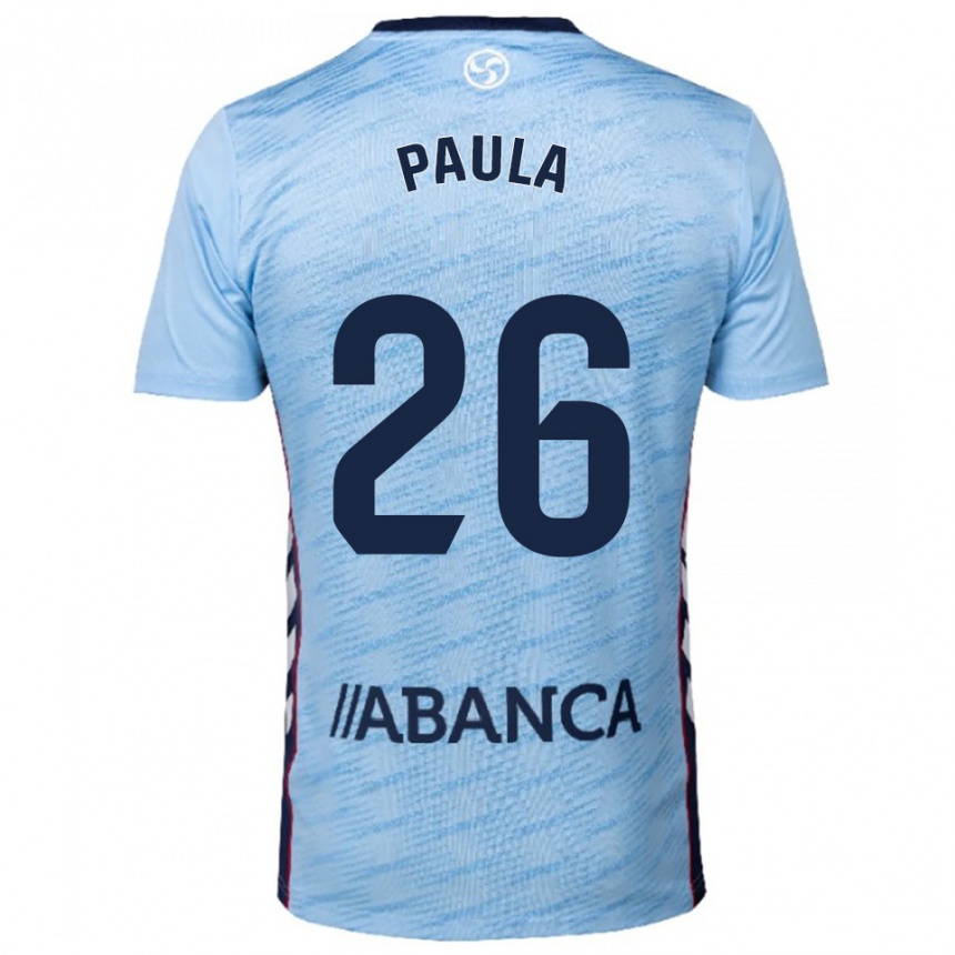 גברים כדורגל Paula Rodríguez #26 תכלת אדום ג'רזי ביתית 2025/26