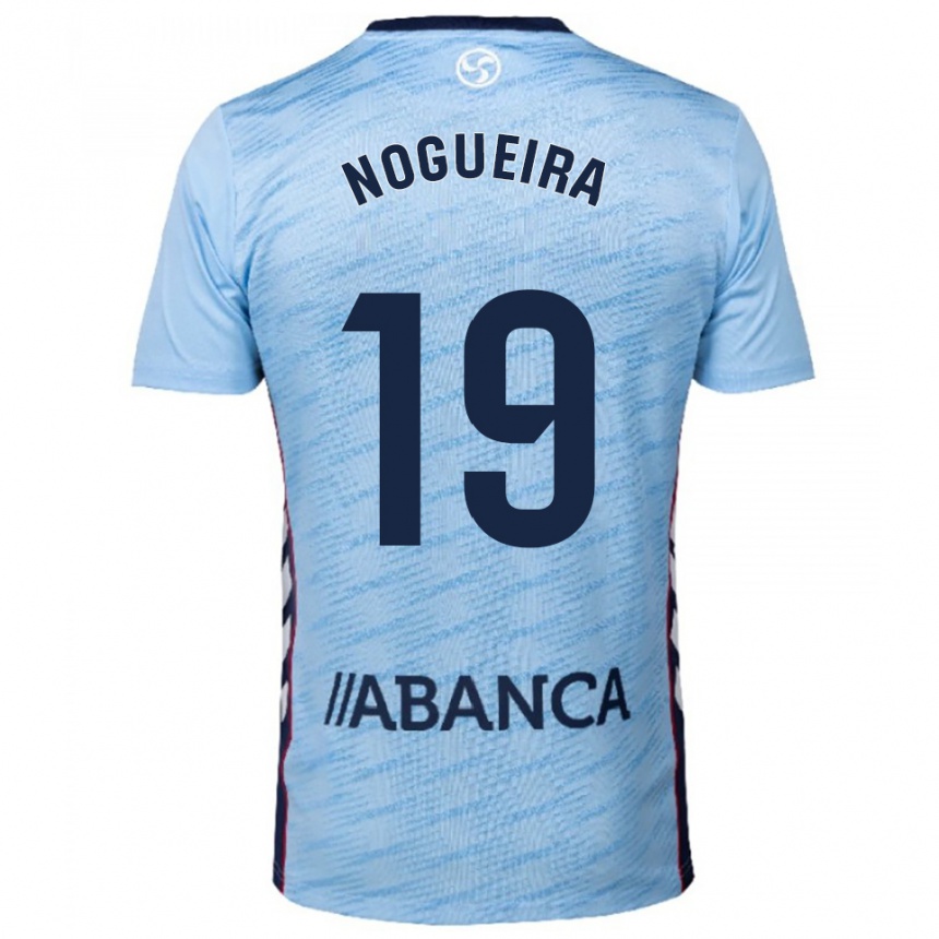 גברים כדורגל María Nogueira #19 תכלת אדום ג'רזי ביתית 2025/26