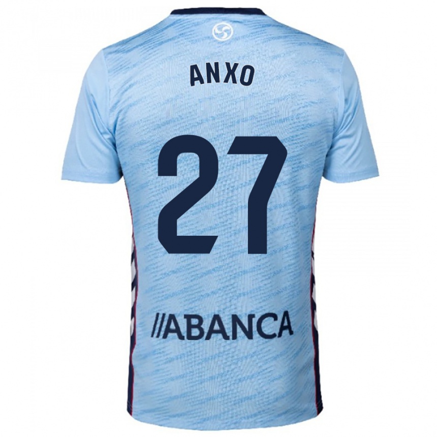 גברים כדורגל Anxo Rodríguez #27 תכלת אדום ג'רזי ביתית 2025/26