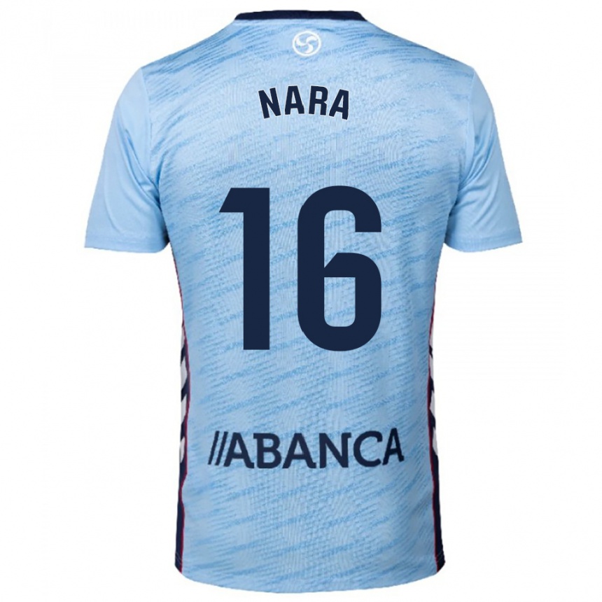גברים כדורגל Nara Fernández #16 תכלת אדום ג'רזי ביתית 2025/26