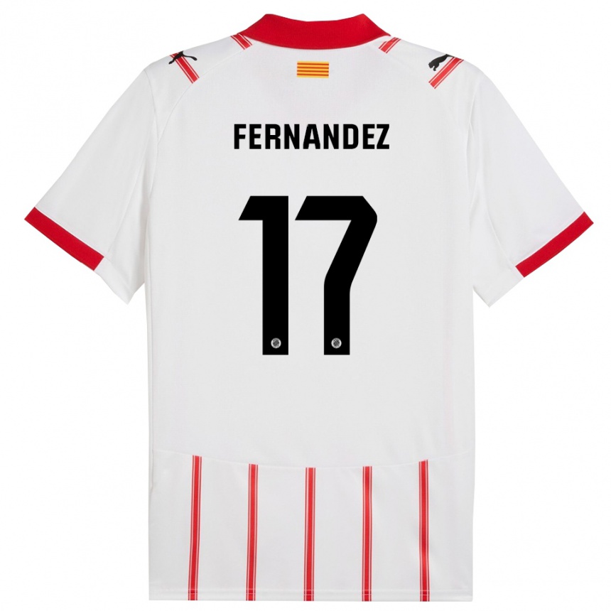 גברים כדורגל Daniel Fernández #17 לבן אדום ג'רזי ביתית 2025/26