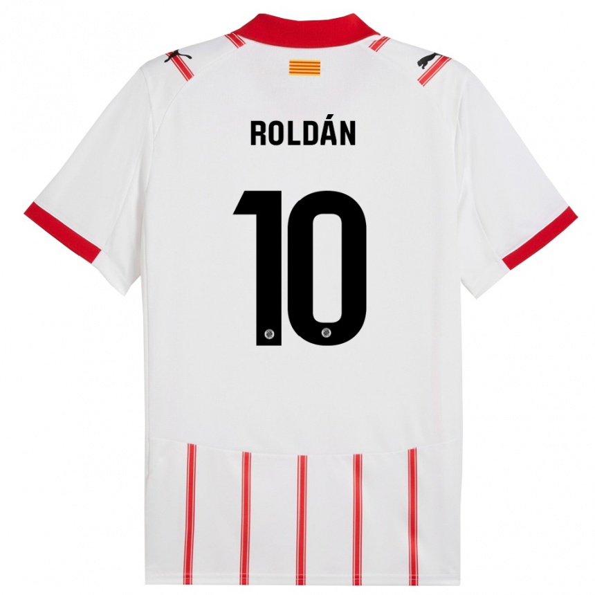 גברים כדורגל Marcos Roldán #10 לבן אדום ג'רזי ביתית 2025/26