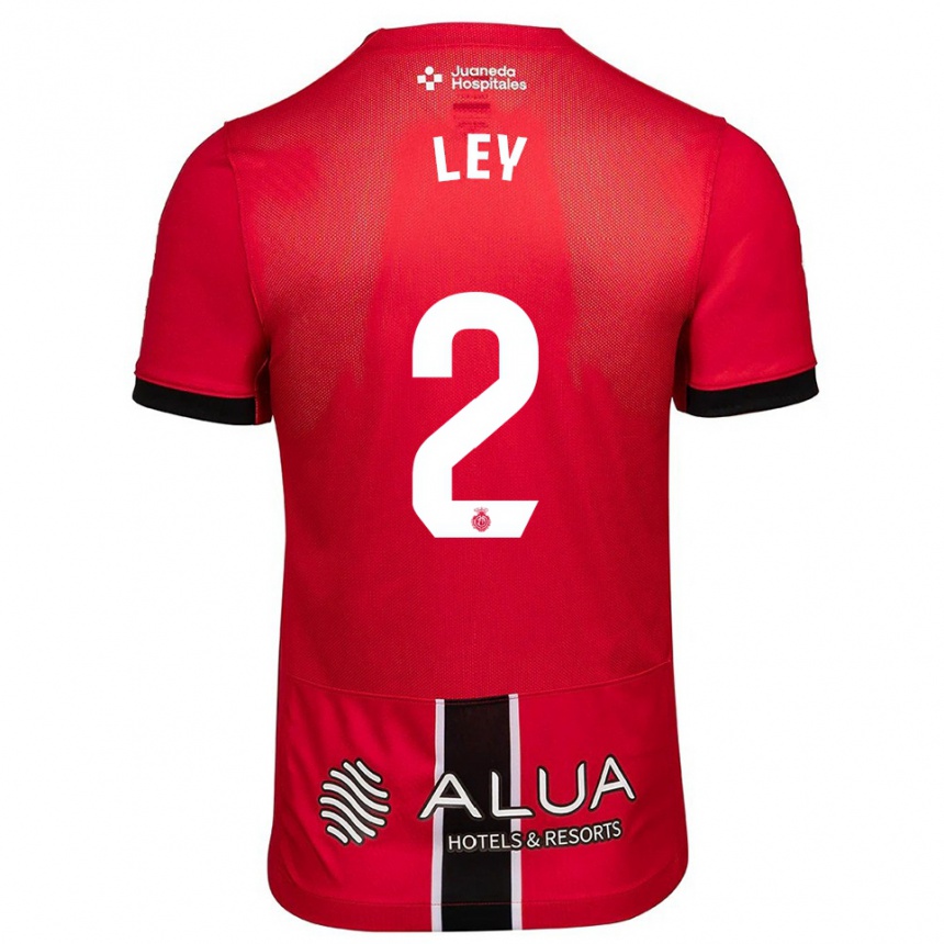 גברים כדורגל יוזון ליי #2 אדום שחור ג'רזי ביתית 2025/26