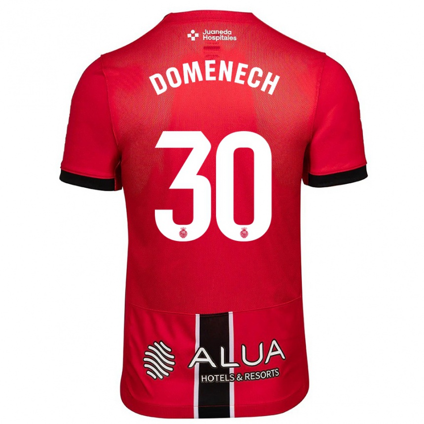 גברים כדורגל Marc Domenech #30 אדום שחור ג'רזי ביתית 2025/26