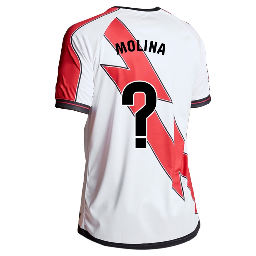 גברים כדורגל Adrián Molina #0 לבן אדום ג'רזי ביתית 2025/26