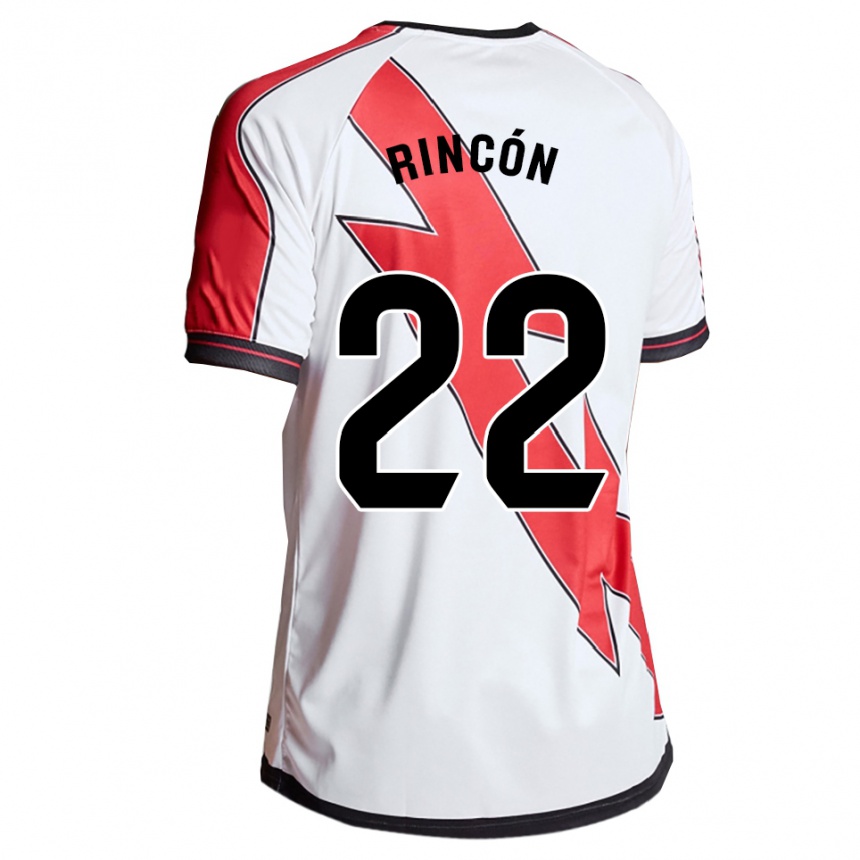 גברים כדורגל Cristina Rincon Frances #22 לבן אדום ג'רזי ביתית 2025/26