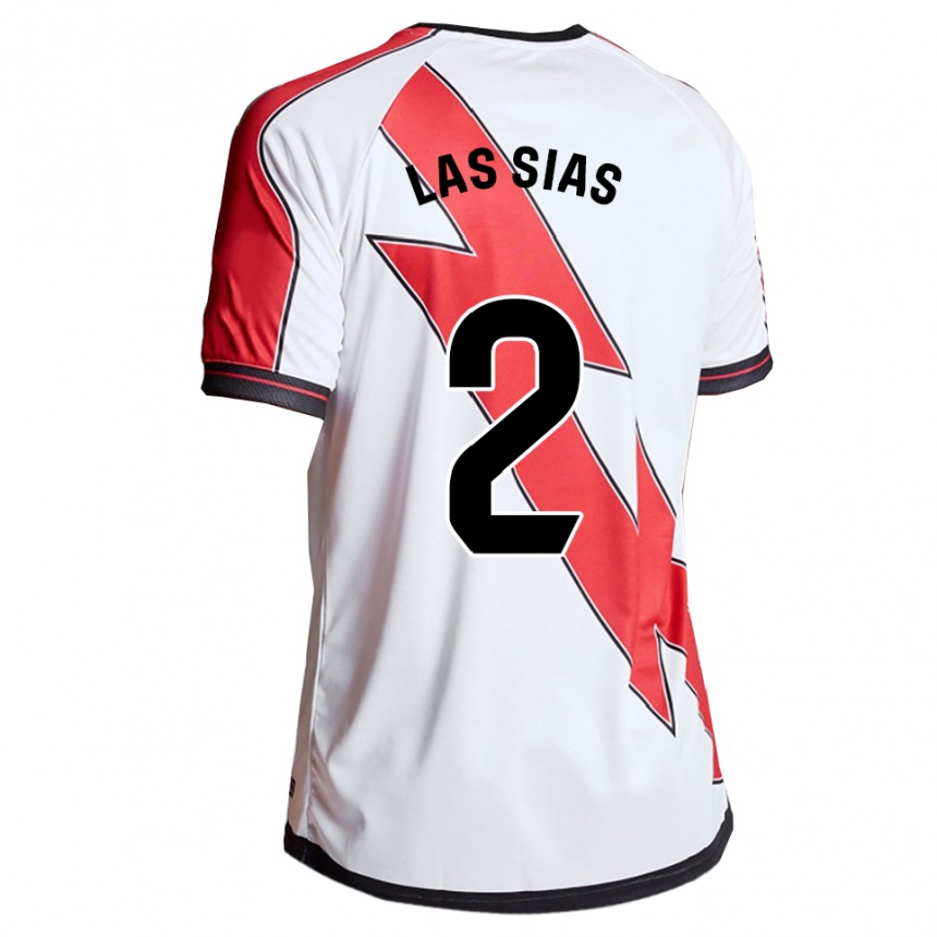 גברים כדורגל מרקו דה לאס סיאס #2 לבן אדום ג'רזי ביתית 2025/26