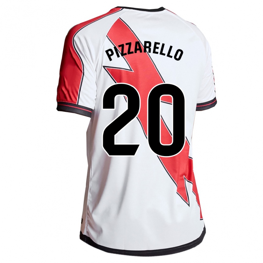 גברים כדורגל צ'רליאן פיצרלו #20 לבן אדום ג'רזי ביתית 2025/26