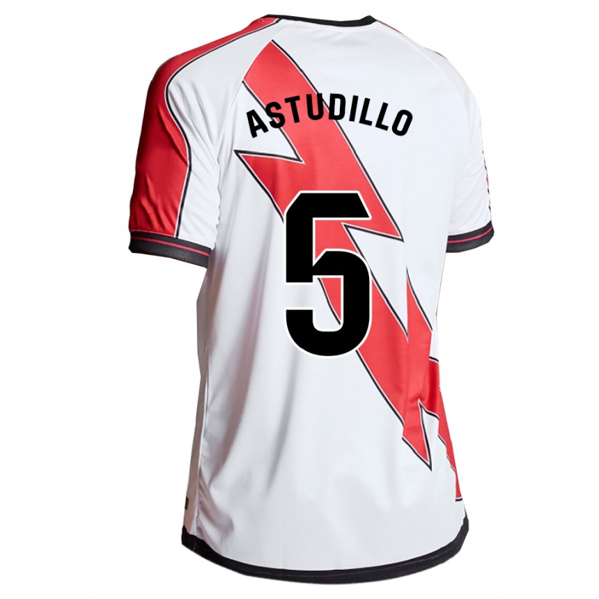 גברים כדורגל Maikerlin Astudillo #5 לבן אדום ג'רזי ביתית 2025/26