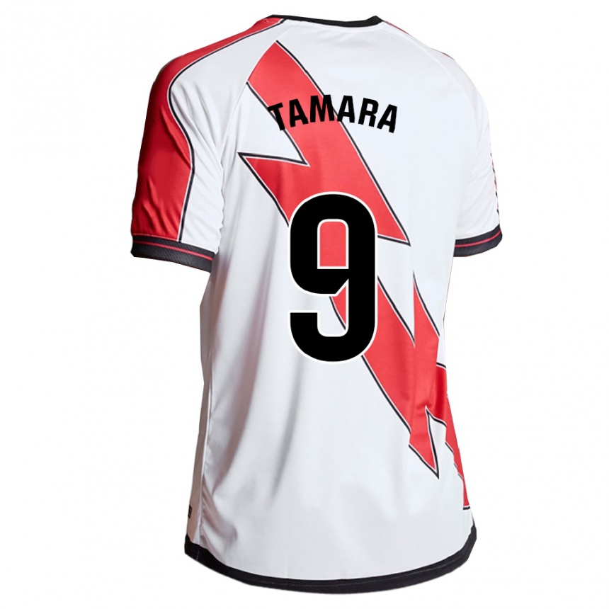 גברים כדורגל Tamara Álvarez Rodríguez #9 לבן אדום ג'רזי ביתית 2025/26