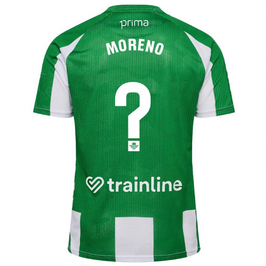 גברים כדורגל Hugo Moreno #0 ירוק לבן ג'רזי ביתית 2025/26