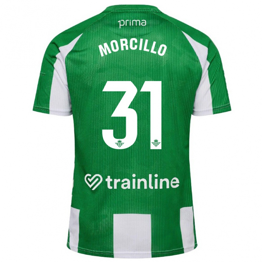גברים כדורגל Ana Morcillo #31 ירוק לבן ג'רזי ביתית 2025/26