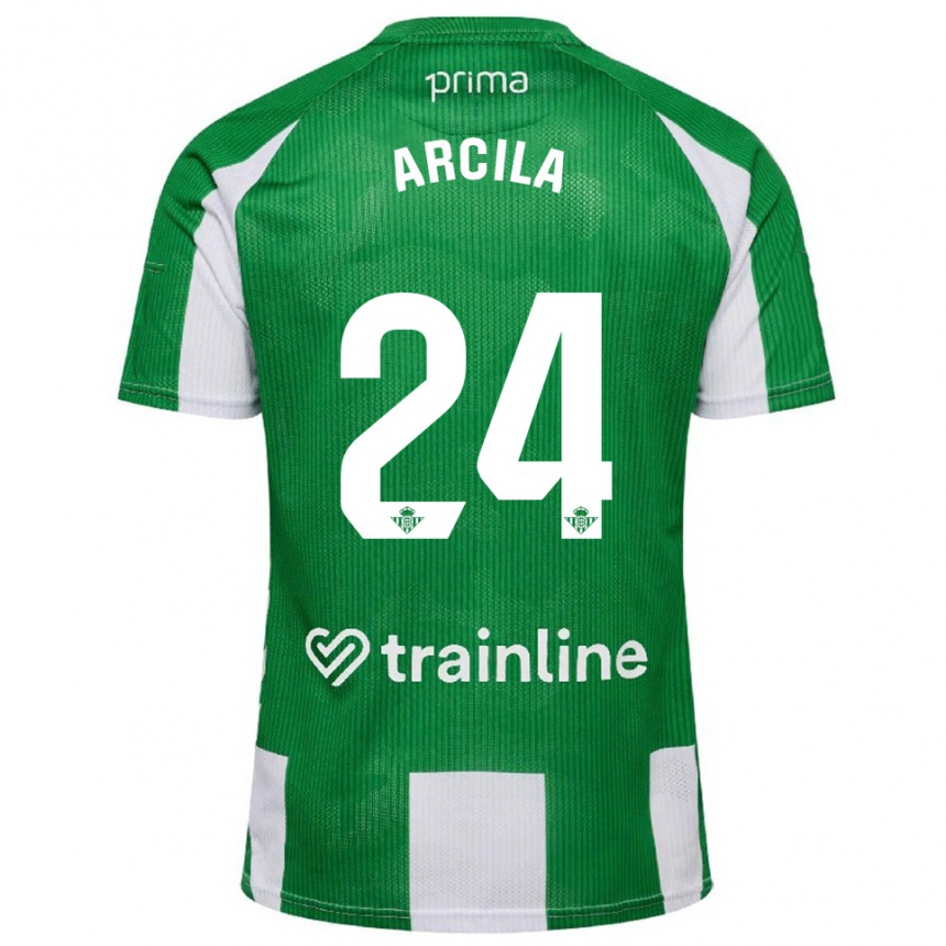 גברים כדורגל Jhon Arcila #24 ירוק לבן ג'רזי ביתית 2025/26