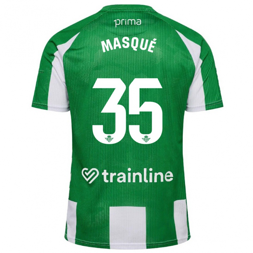 גברים כדורגל Òscar Masqué #35 ירוק לבן ג'רזי ביתית 2025/26