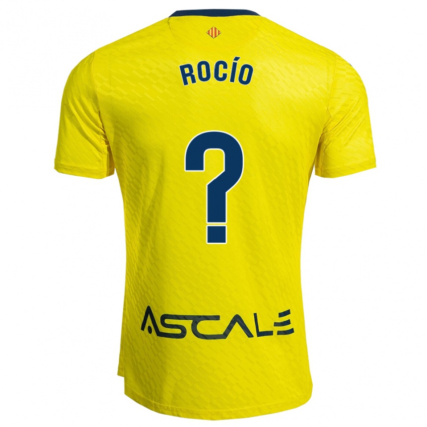 גברים כדורגל Rocío García #0 צהוב נייבי ג'רזי ביתית 2025/26