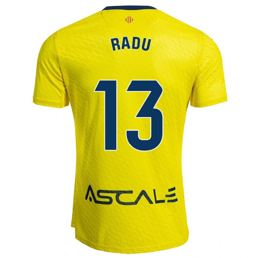 גברים כדורגל Sasha Radu #13 צהוב נייבי ג'רזי ביתית 2025/26