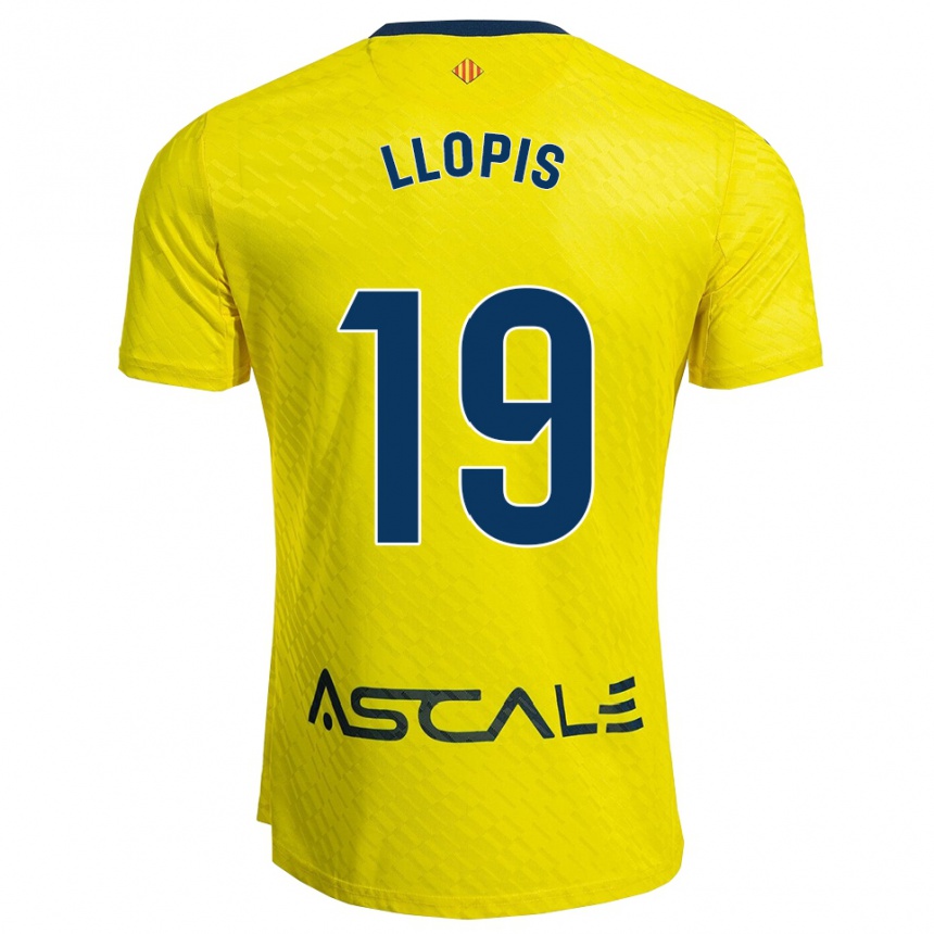 גברים כדורגל Seydou Llopis #19 צהוב נייבי ג'רזי ביתית 2025/26