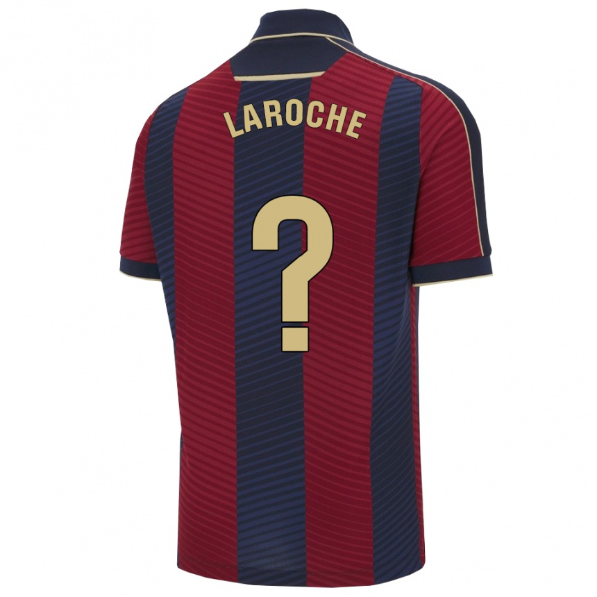 גברים כדורגל Xavier Laroche #0 אדום נייבי ג'רזי ביתית 2025/26