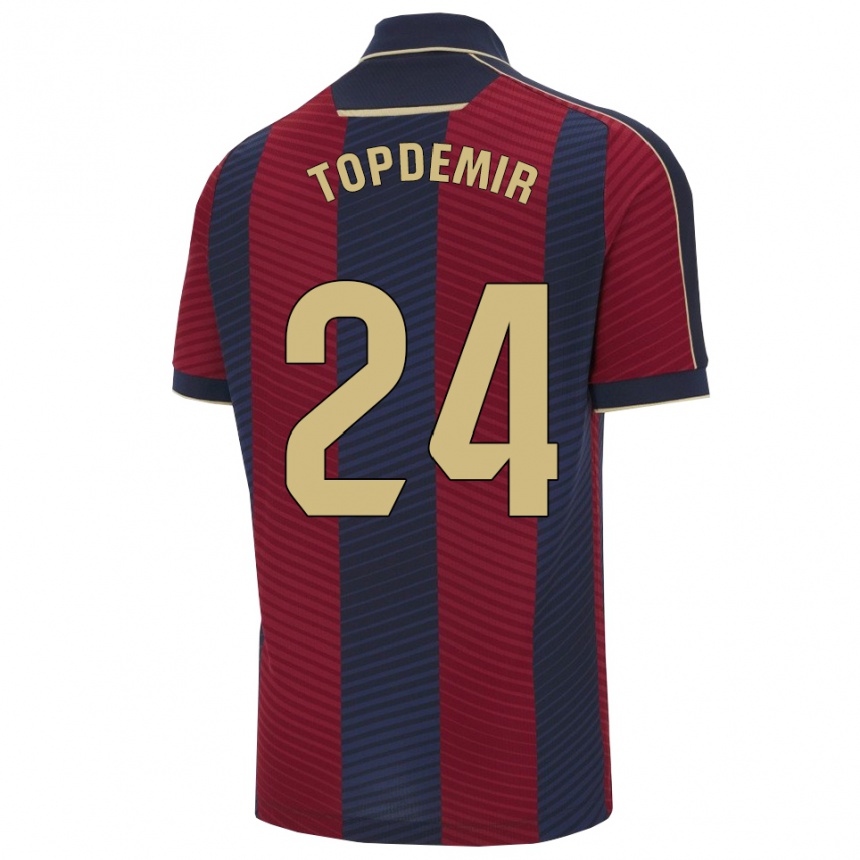 גברים כדורגל Karan Topdemir #24 אדום נייבי ג'רזי ביתית 2025/26