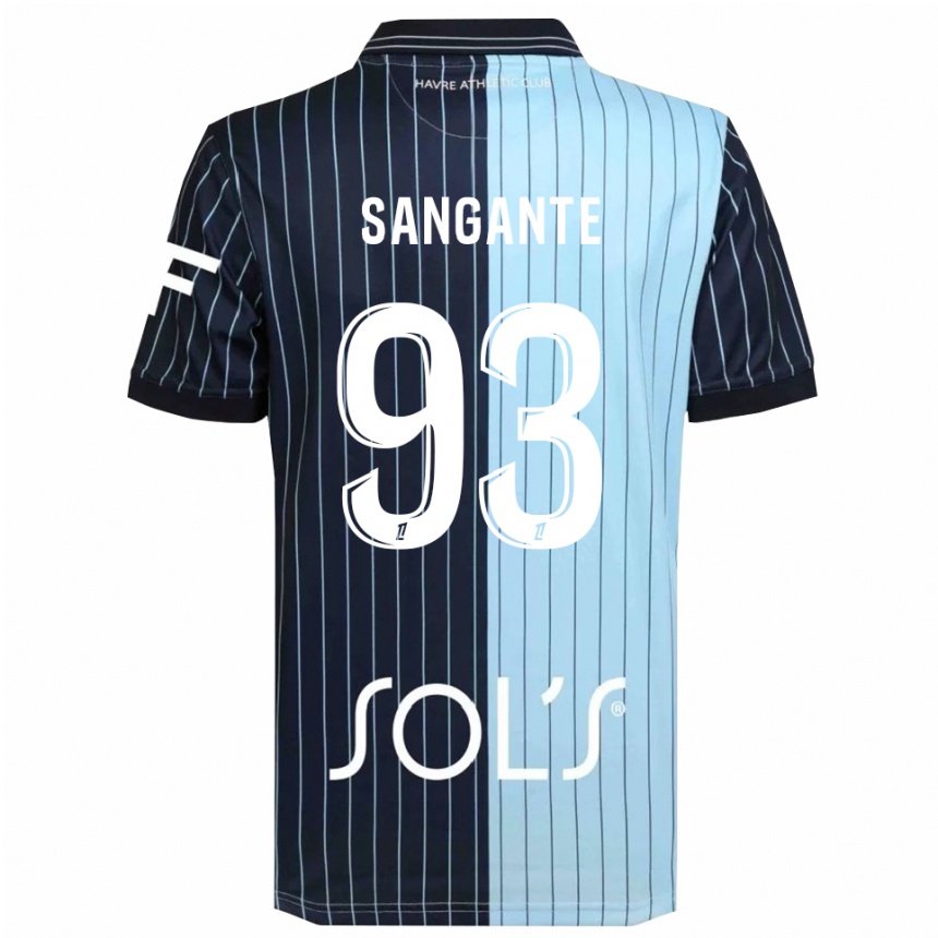 גברים כדורגל Arouna Sangante #93 כחול נייבי תכלת ג'רזי ביתית 2025/26