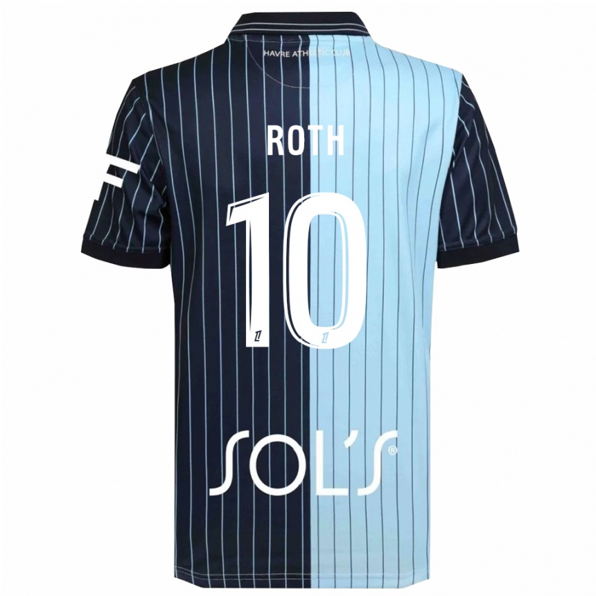 גברים כדורגל Madeline Roth #10 כחול נייבי תכלת ג'רזי ביתית 2025/26