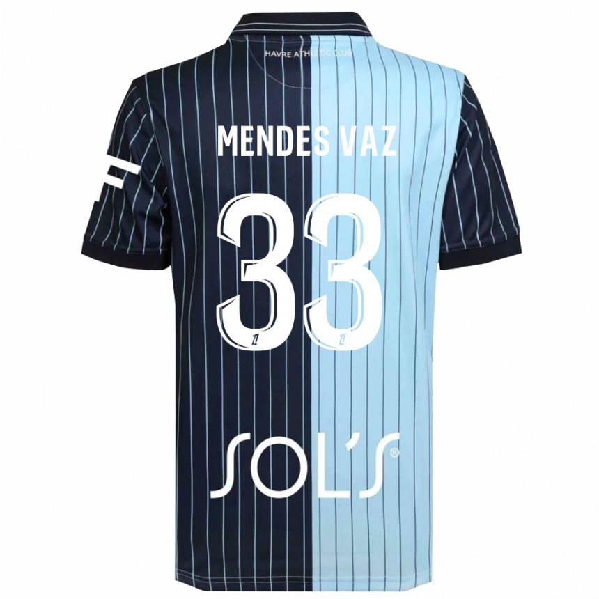 גברים כדורגל Hernâni Mendes Vaz #33 כחול נייבי תכלת ג'רזי ביתית 2025/26
