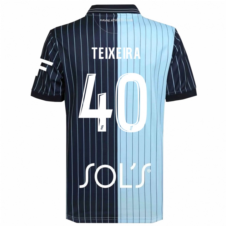 גברים כדורגל אלכס טשיירה #40 כחול נייבי תכלת ג'רזי ביתית 2025/26