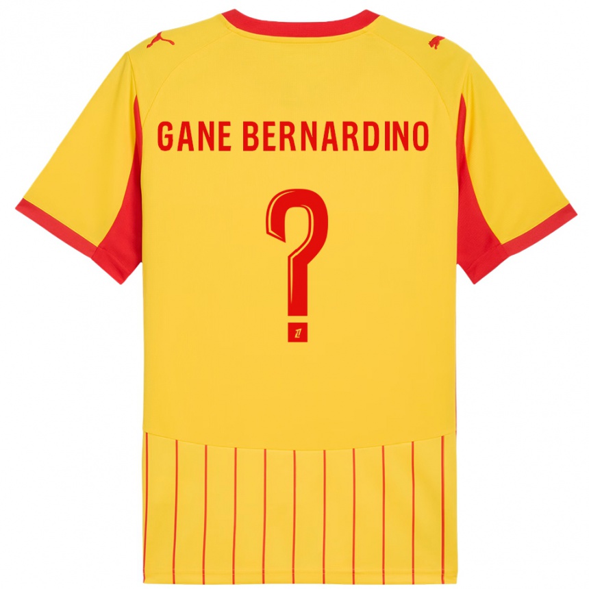 גברים כדורגל Nathanaël Gane Bernardino #0 צהוב אדום ג'רזי ביתית 2025/26