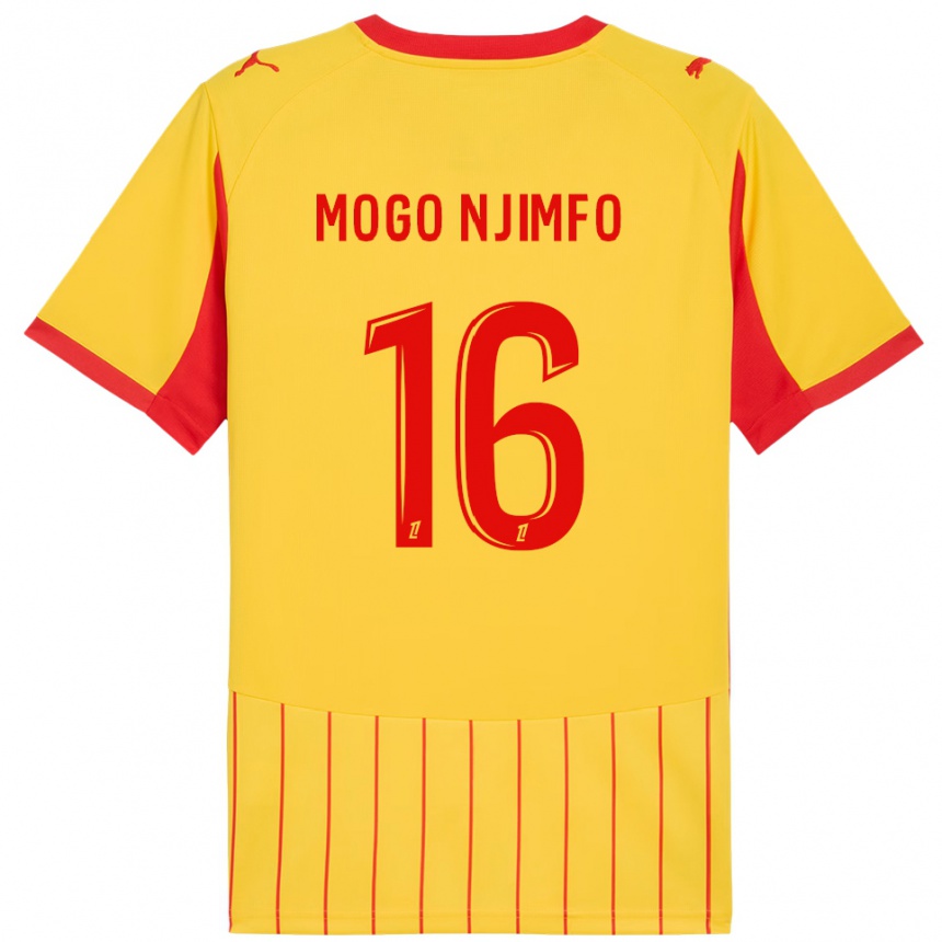 גברים כדורגל Arthur Mogo Njimfo #16 צהוב אדום ג'רזי ביתית 2025/26