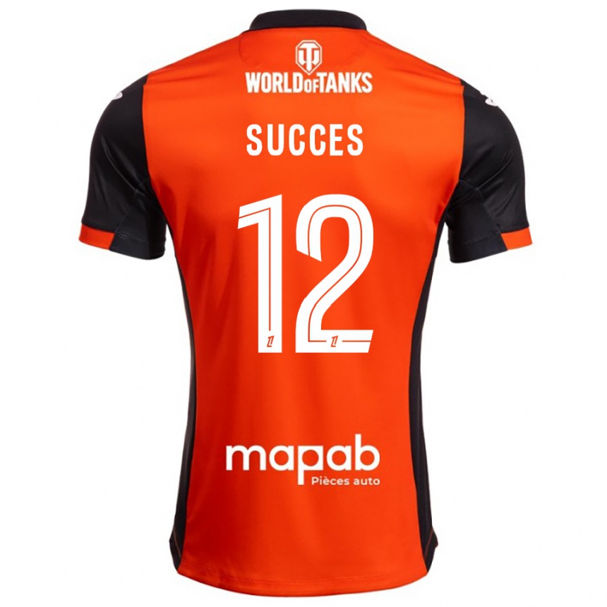 גברים כדורגל Elrich Succes #12 שחור כתום ג'רזי ביתית 2025/26