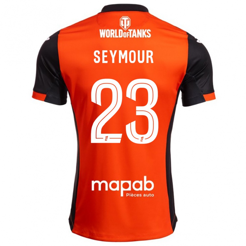 גברים כדורגל Brice Seymour #23 שחור כתום ג'רזי ביתית 2025/26