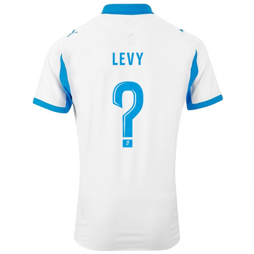 גברים כדורגל Bradley Levy #0 לבן תכלת ג'רזי ביתית 2025/26