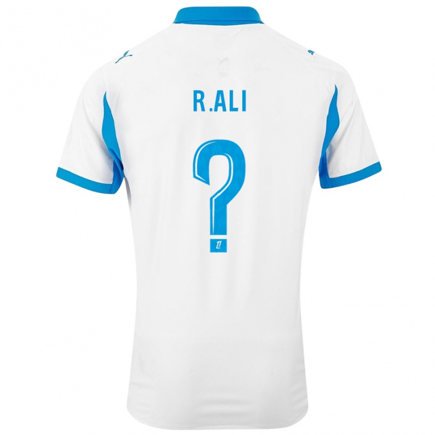 גברים כדורגל Raïs Ali #0 לבן תכלת ג'רזי ביתית 2025/26
