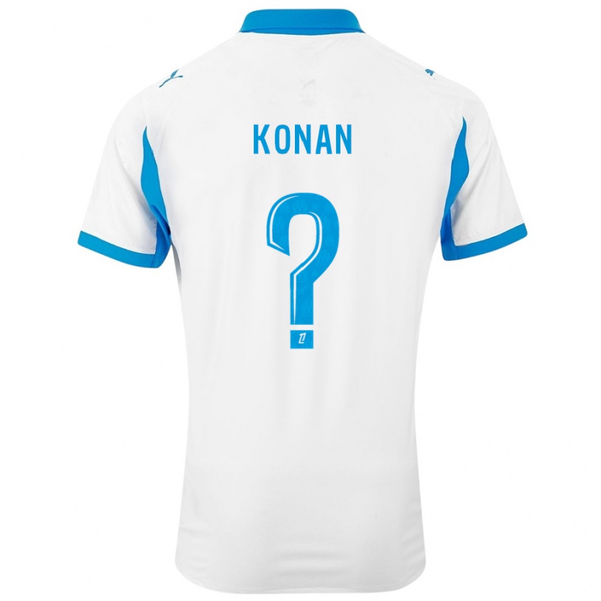 גברים כדורגל Christ Konan #0 לבן תכלת ג'רזי ביתית 2025/26