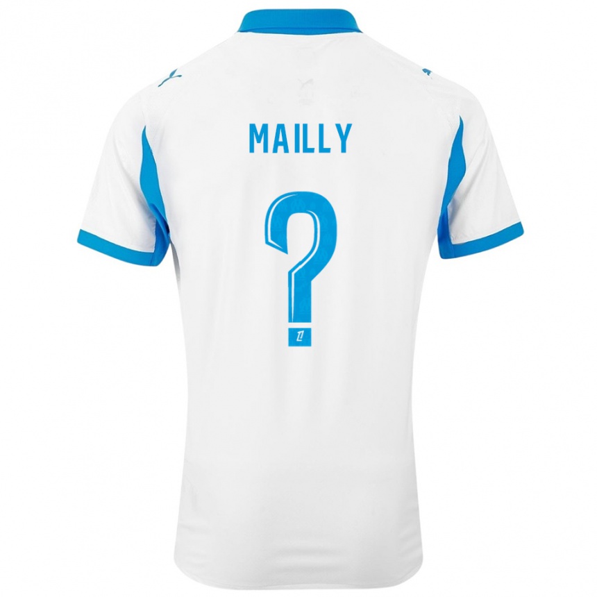 גברים כדורגל Evan Mailly #0 לבן תכלת ג'רזי ביתית 2025/26