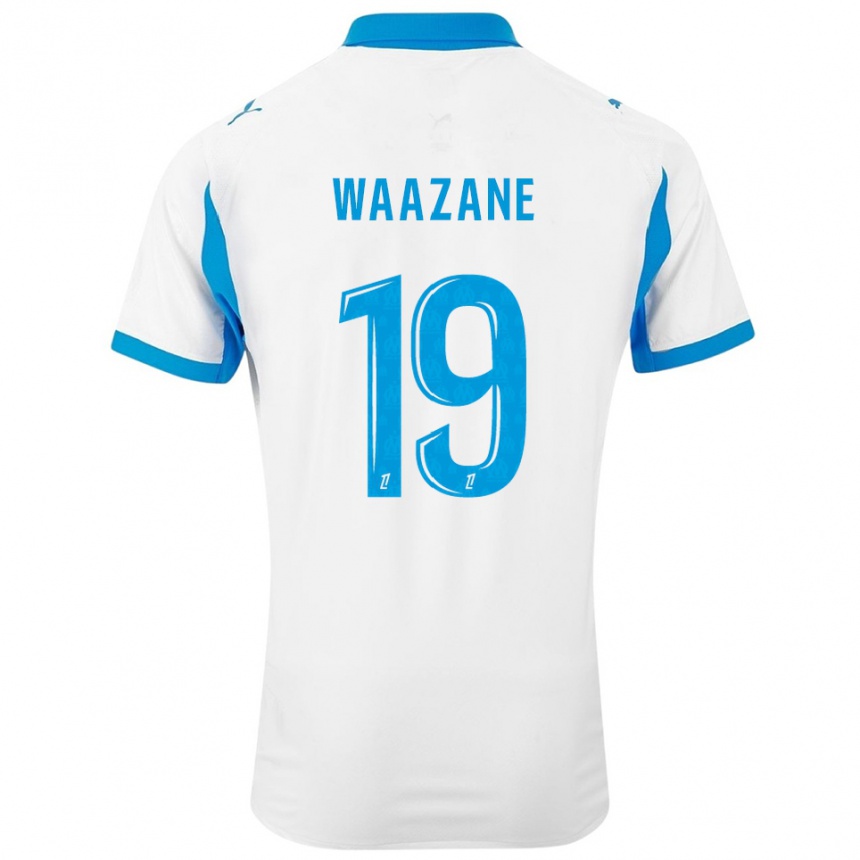 גברים כדורגל Jassim Waazane #19 לבן תכלת ג'רזי ביתית 2025/26